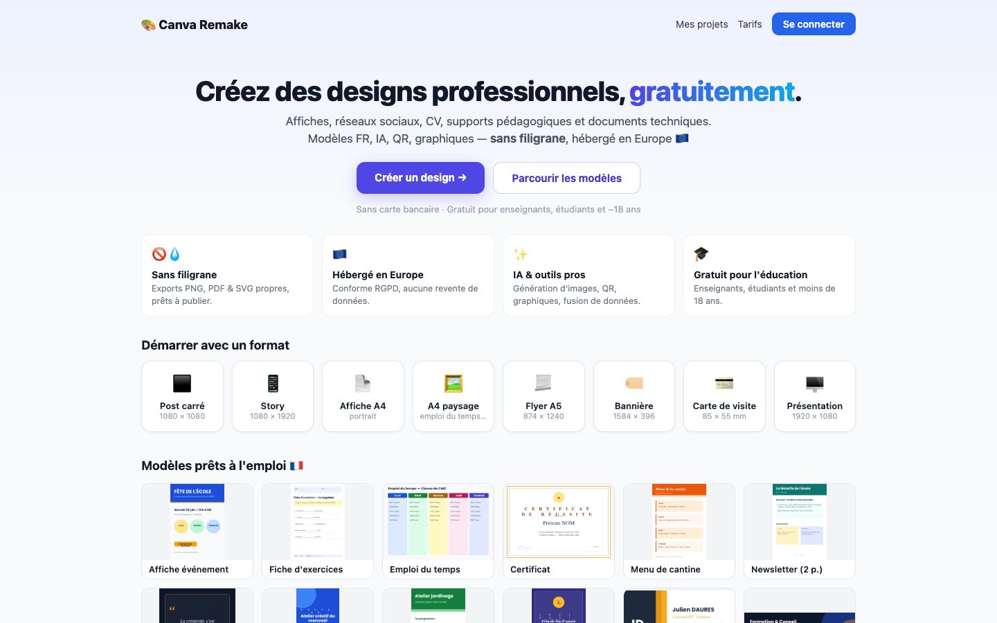 Création graphique en ligne